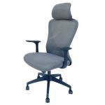 Ghế văn phòng lưng lưới Xám có tựa đầu ZMF718LX