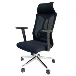 Ghế văn phòng lưng lưới tay nâng hạ có tựa đầu ZMF155