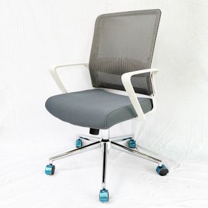 Ghế nhân viên cao cấp JAVA khung nhựa trắng ZXT01A