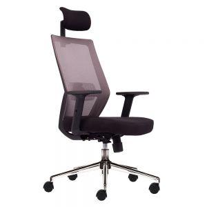 Ghế văn phòng lưng lưới tay nâng hạ có tựa đầu ZM1083-01