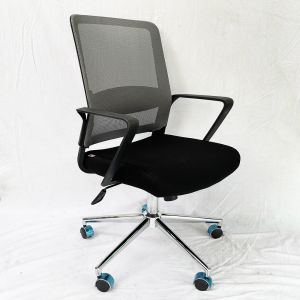 Ghế nhân viên cao cấp JAVA khung nhựa đen ZDX01
