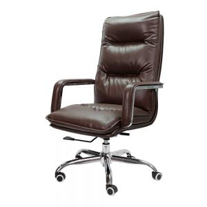 Ghế giám đốc da cao cấp màu nâu ZAKJO856