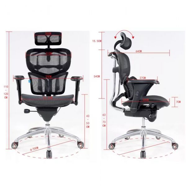 Ghế công thái học cao cấp ZERC-07
