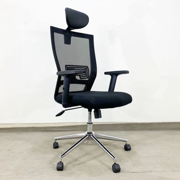 Ghế văn phòng cao cấp lưng lưới có tựa đầu ZM1011-01