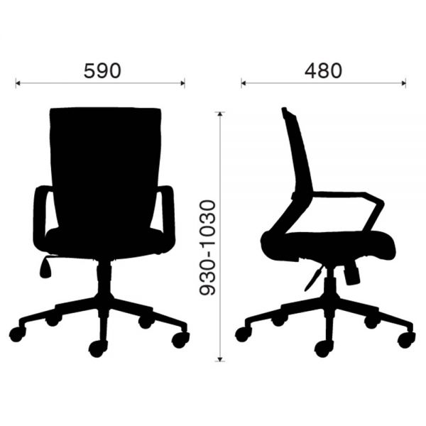 Ghế lưng lưới chân sắt ZM1012-01
