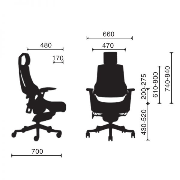 Ghế công thái học WonderII-01 - RPB005