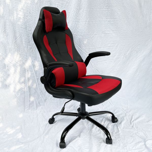 Ghế Gaming tay lật màu đen đỏ ZRC66D