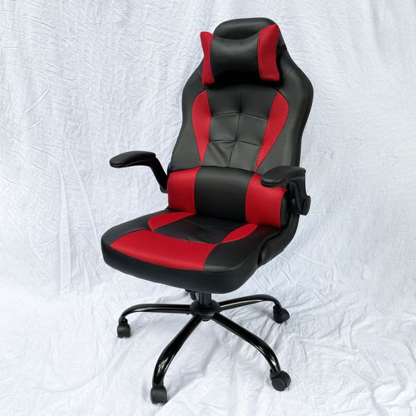 Ghế Gaming tay lật màu đen đỏ ZRC66D