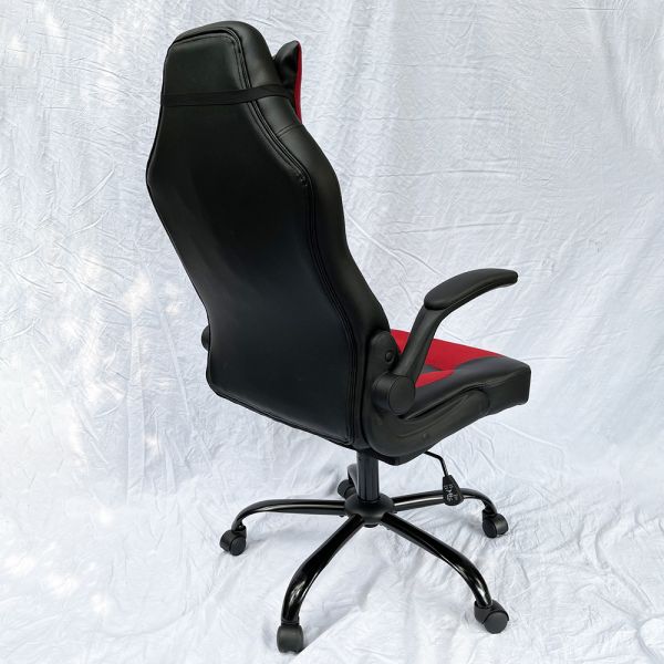 Ghế Gaming tay lật màu đen đỏ ZRC66D