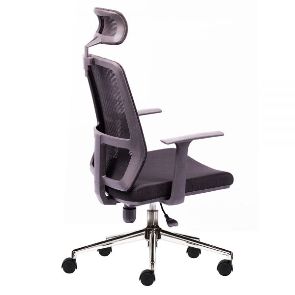Ghế văn phòng lưng lưới có tựa đầu ZM1056-01