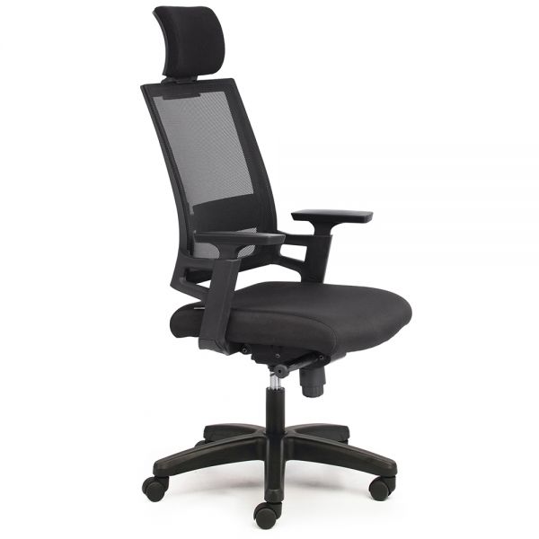 Ghế lưng lưới có tựa đầu chân nhựa ZM1085-02