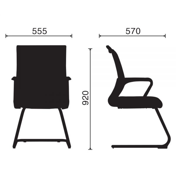Ghế chân quỳ lưng lưới ZM1016-03