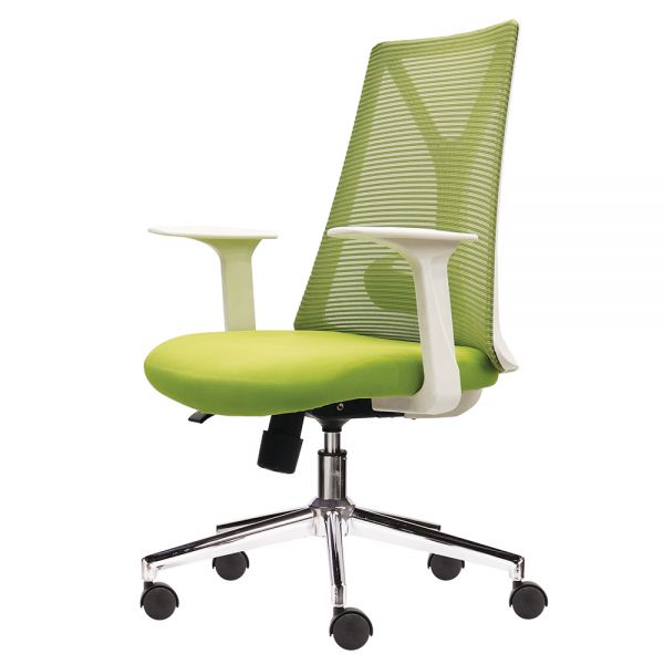 Ghế nhân viên lưng lưới chân sắt ZM1087T-01