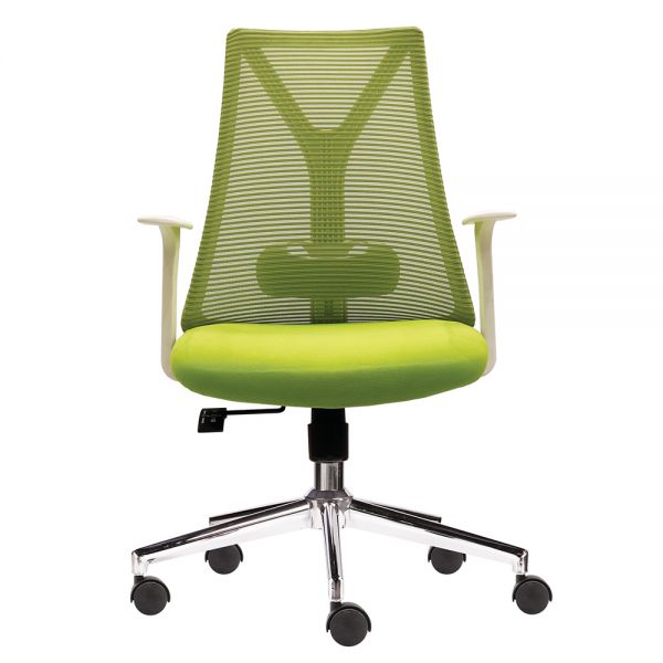 Ghế nhân viên lưng lưới chân sắt ZM1087T-01