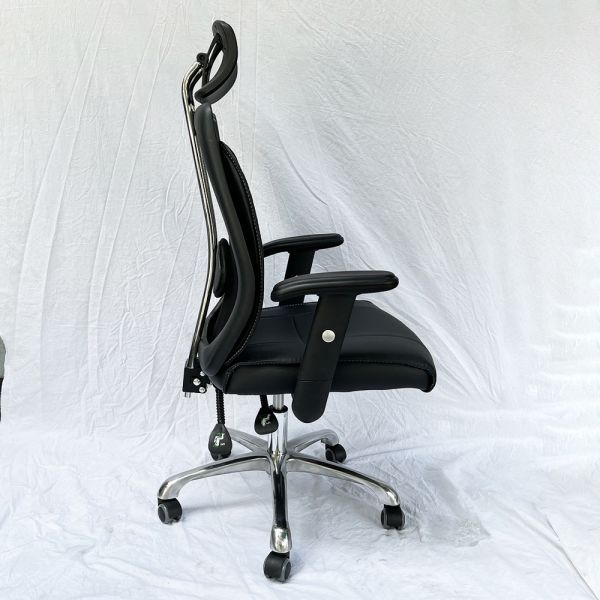Ghế văn phòng tay nâng hạ lưng lưới có tựa đầu ZMFA817