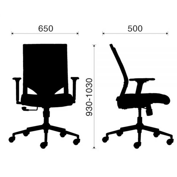 Ghế văn phòng lưng lưới chân sắt ZM1008-02