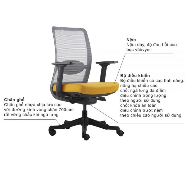 Ghế văn phòng Anto cao cấp đa chức năng ZRPB054