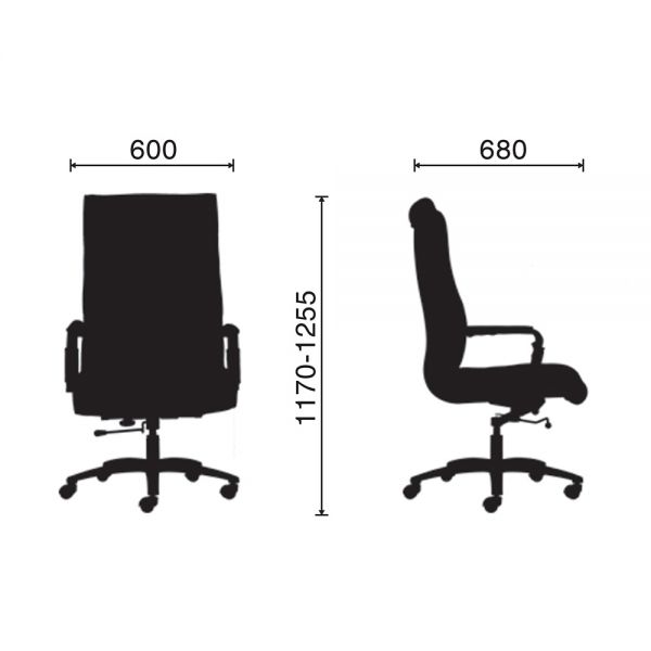 Ghế giám đốc da cao cấp Paula - ZRPB053