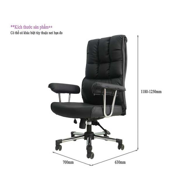 Ghế giám đốc bọc da nhập khẩu Hàn Quốc ZMT007