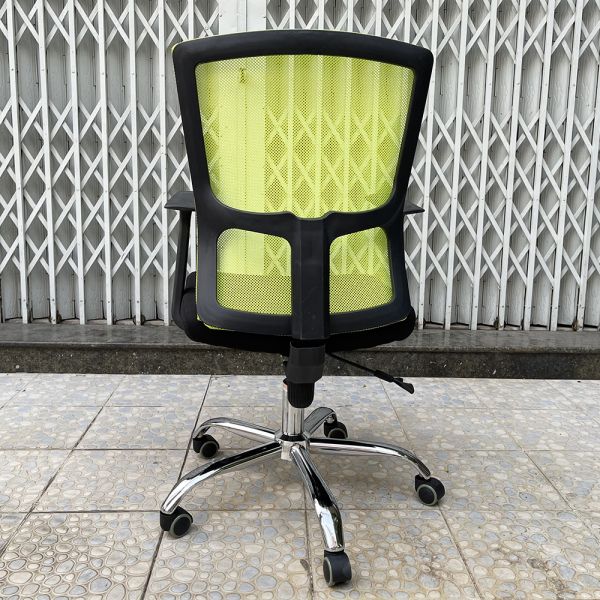 Ghế nhân viên lưng lưới Xanh Lá tay rời ZMFW15XG