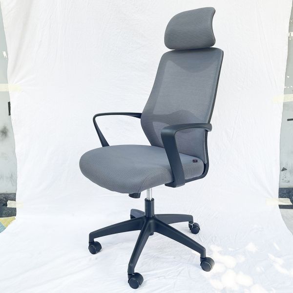 Ghế văn phòng lưng lưới có tựa đầu tay liền ZMF719LX