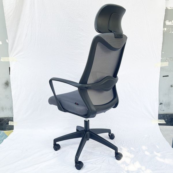 Ghế văn phòng lưng lưới có tựa đầu tay liền ZMF719LX