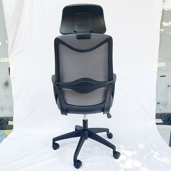 Ghế văn phòng lưng lưới có tựa đầu tay liền ZMF719LX