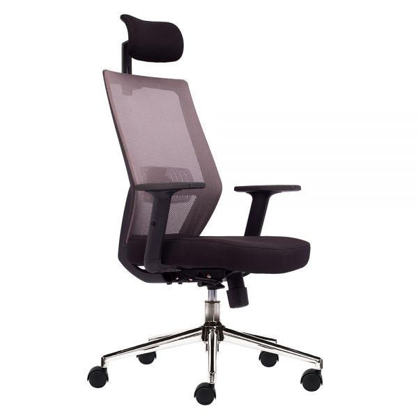 Ghế văn phòng lưng lưới tay nâng hạ có tựa đầu ZM1083-01