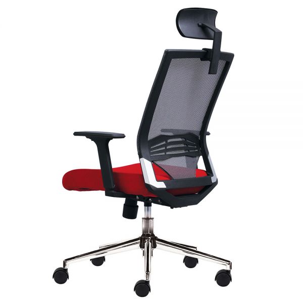 Ghế văn phòng lưng lưới có tựa đầu ZM1008-01