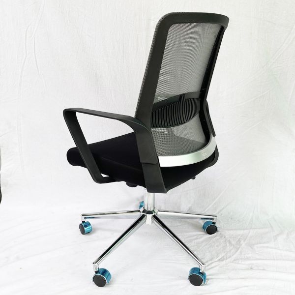 Ghế nhân viên cao cấp JAVA khung nhựa đen ZDX01