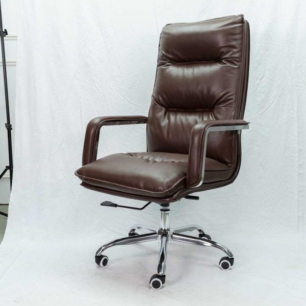 Ghế giám đốc da cao cấp màu nâu ZAKJO856