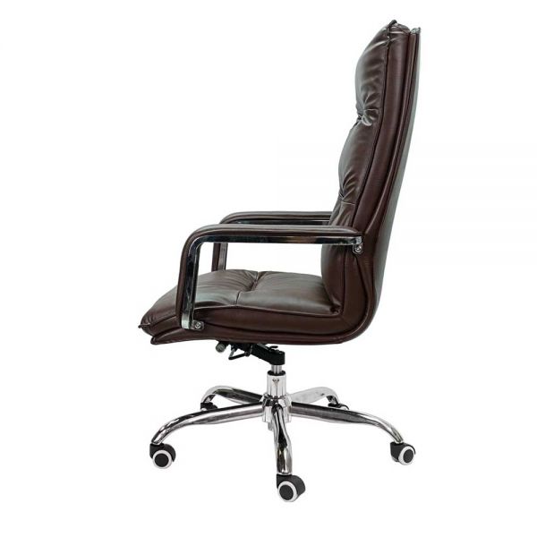 Ghế giám đốc da cao cấp màu nâu ZAKJO856