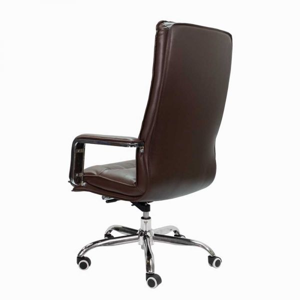 Ghế giám đốc da cao cấp màu nâu ZAKJO856