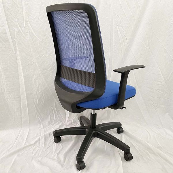 Ghế văn phòng lưng lưới tay rời màu xanh dương ZM1080-04