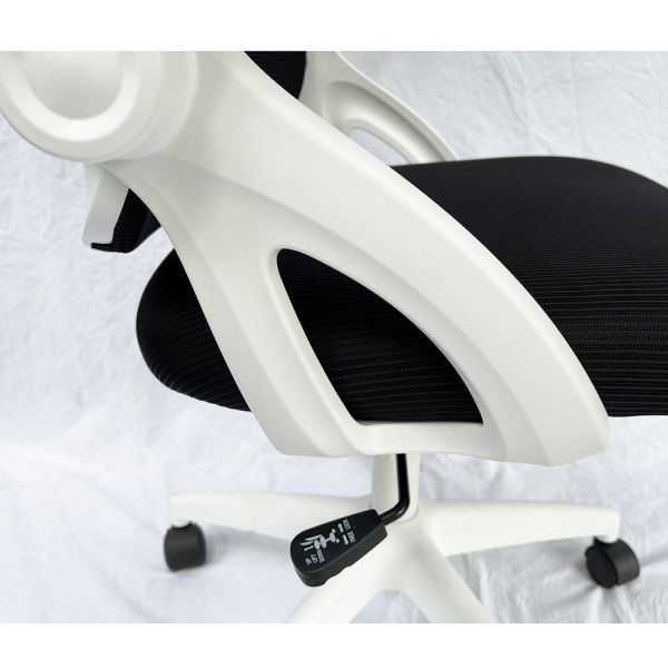 Ghế văn phòng khung trắng tay lật ZGSP05-02