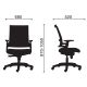 Ghế lưng lưới chân nhựa ZM1085-03