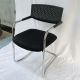 Ghế chân quỳ lưng nhựa Đen ZM1013-02