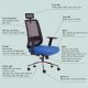 Ghế văn phòng có tựa đầu tay nâng hạ ZM1080-01D